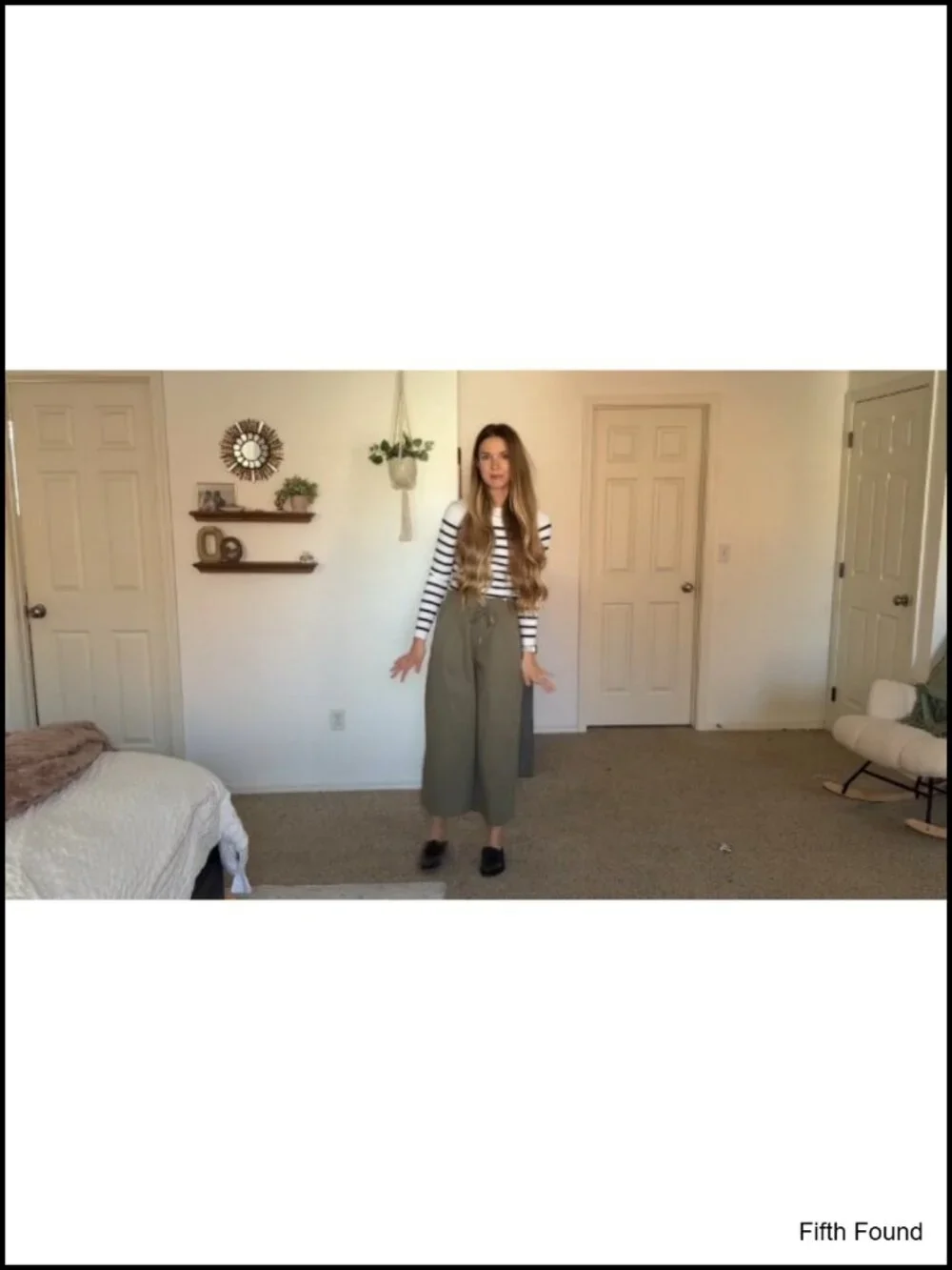 Wide Leg Palazzo Pants with Pockets Elastic Waist Drawstring Cotton Blend